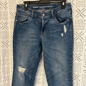Old Navy Women's Blue Boyfriend Jeans
